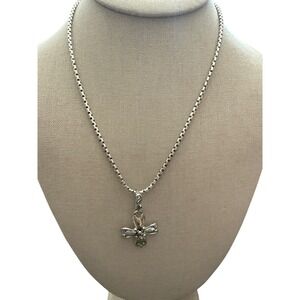 Premier Design Box Chain Necklace cross design adjustable silver gold tone